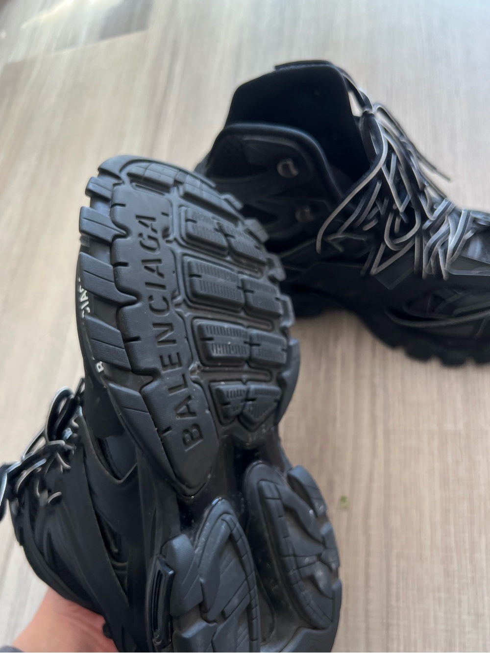 Balenciaga Track Hike Black Sneakers - Picture 4 of 7